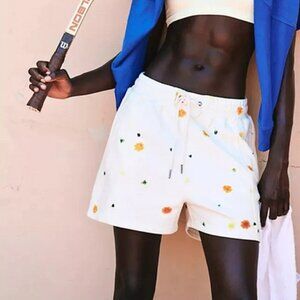 Free People FP Movement x DYEKWEEN Sprint To The Finish Printed Shorts M